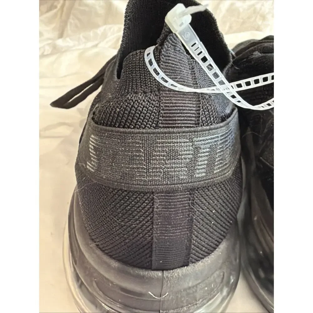 STARTER Turbo Athletic Sneakers Shoes Men's 10.5 Black Lace Up Textile Low NEW